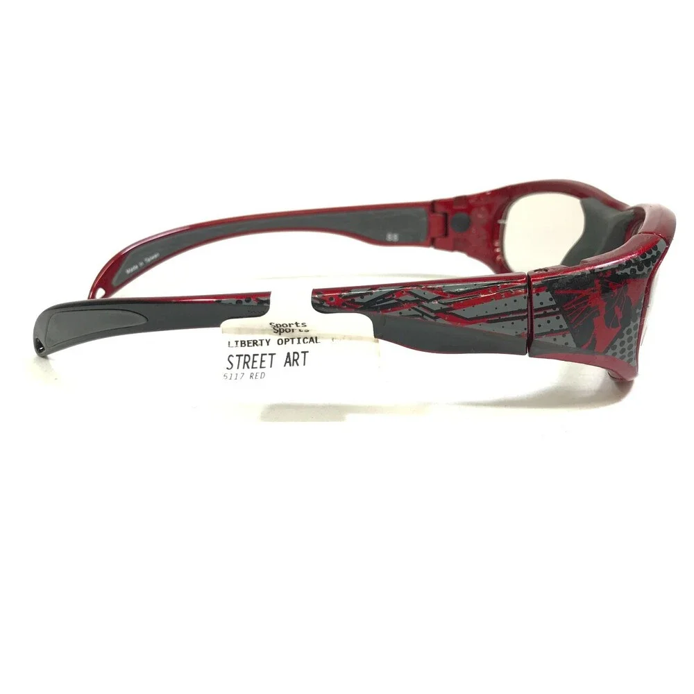 Rec Specs Athletic Goggles Frames STREET ART 703 Red Gray Graffiti 51-17-125